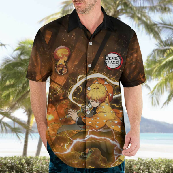 Nenitsu Infinity Castle Demon Slayer Hawaiian Shirt Anime 3.jpg