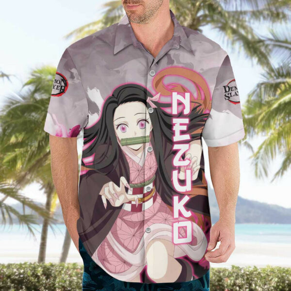 Nezuko Demon Slayer Hawaiian Shirt Anime 3.jpg