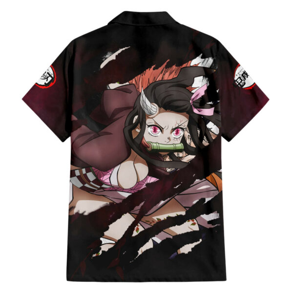 Nezuko Fighting Anime Hawaiian Shirt 2.jpg