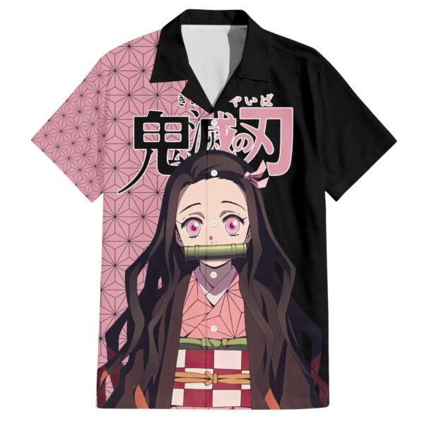 Nezuko Kamado Demon Slayer Hawaiian Shirt Anime 1 1.jpg