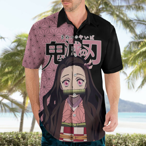 Nezuko Kamado Demon Slayer Hawaiian Shirt Anime 3 1.jpg