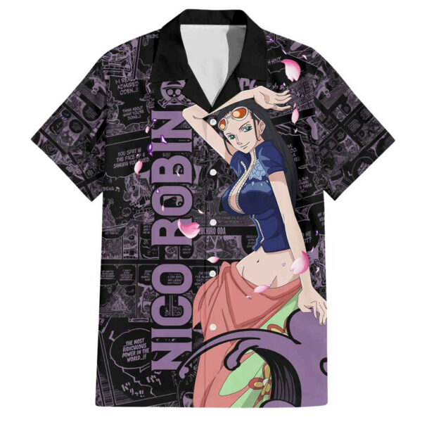 Nico Robin One Piece Hawaiian Shirt Pattern Manga Mix Anime 1.jpg
