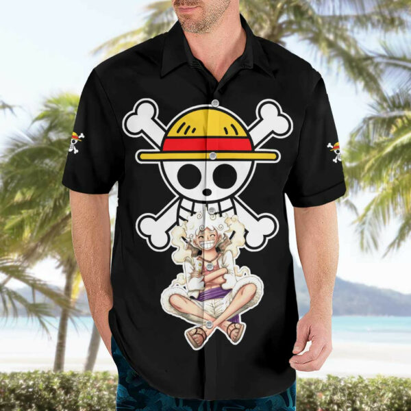 Nika Gear 5th Luffy One Piece Hawaiian Shirt Anime 3.jpg