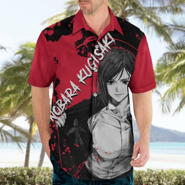 Nobara Kugisaki Jujutsu Kaisen Hawaiian Shirt Manga Style Art 3.jpg