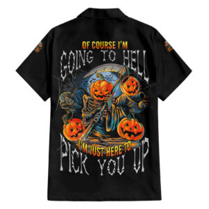 Of Course Im Going To Hell Skull Pumpkin Halloween Hawaiian Shirt 1.jpg