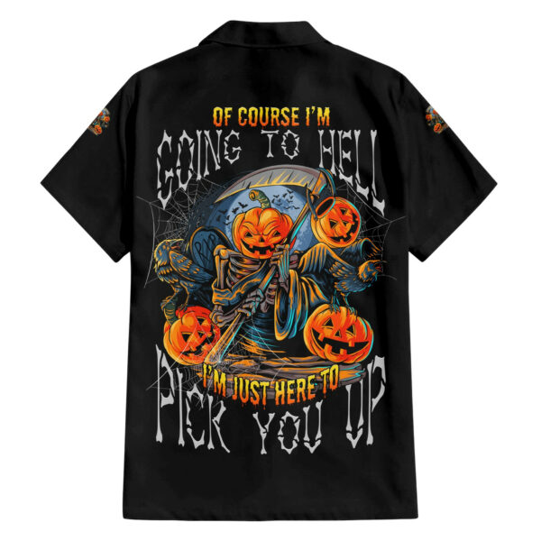 Of Course Im Going To Hell Skull Pumpkin Halloween Hawaiian Shirt 1.jpg