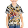 One Piece Blazing Force Luffy Hawaiian Shirt Anime Mix Manga 5.jpg