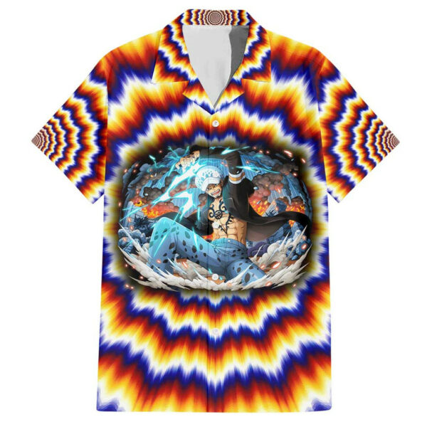 One Piece Fractal Explosion Trafalgar Law Hawaiian Shirt Fractal Explosion 1.jpg