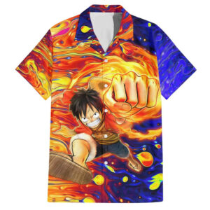 One Piece Trippy Luffy Hawaiian Shirt Anime Mid Trippy 1.jpg
