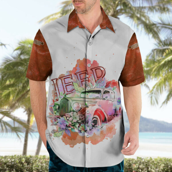 Orange Jeep Galaxy Hawaiian Shirt Not All Those Who Wander Are Lost 4.jpg