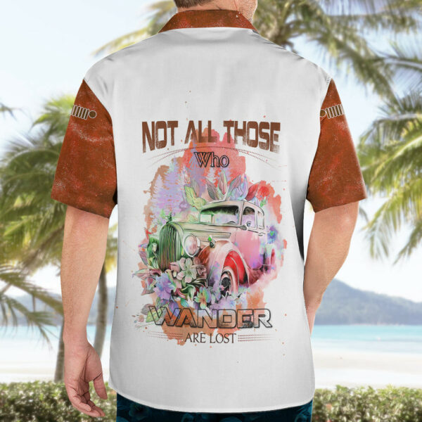 Orange Jeep Galaxy Hawaiian Shirt Not All Those Who Wander Are Lost 5.jpg