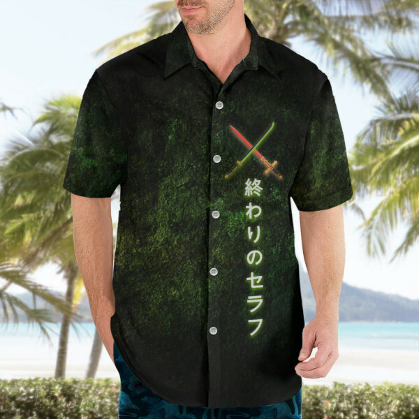 Owari no Seraph Anime Hawaiian Shirt Crossed Blades 4.jpg