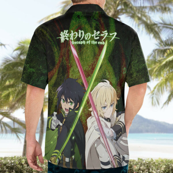 Owari no Seraph Anime Hawaiian Shirt Crossed Blades 5.jpg