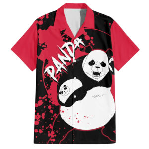 Panda Jujutsu Kaisen Hawaiian Shirt Manga Style Art 1.jpg