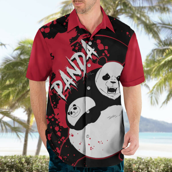 Panda Jujutsu Kaisen Hawaiian Shirt Manga Style Art 3.jpg
