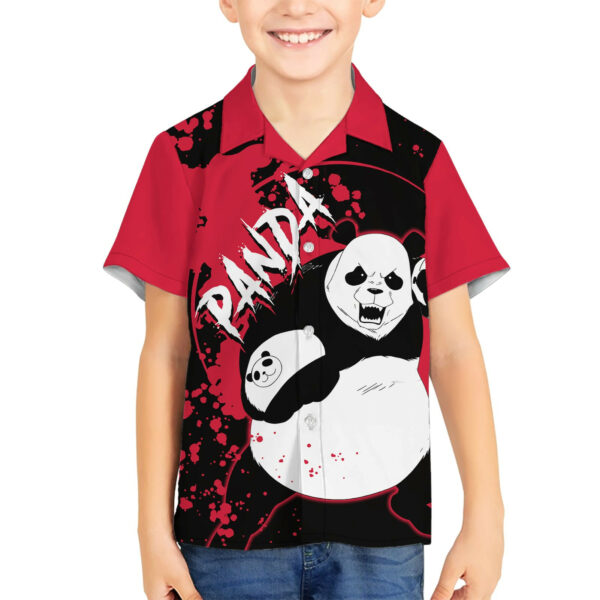 Panda Jujutsu Kaisen Hawaiian Shirt Manga Style Art 5.jpg