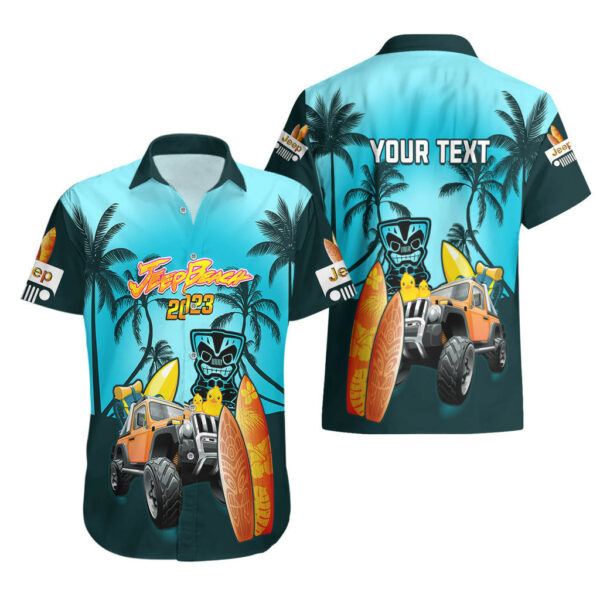 Personalised Blue Jeep Beach 2023 Hawaiian Shirt Happy 20th Anniversary 3.jpg