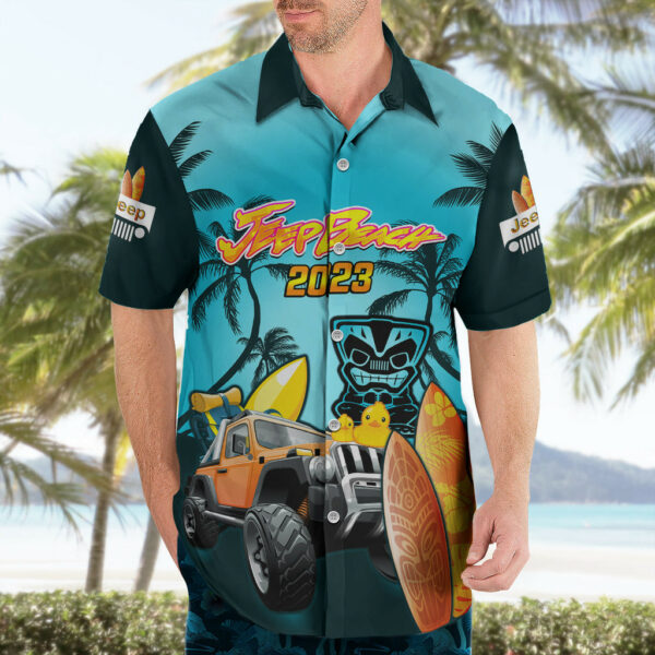 Personalised Blue Jeep Beach 2023 Hawaiian Shirt Happy 20th Anniversary 4.jpg
