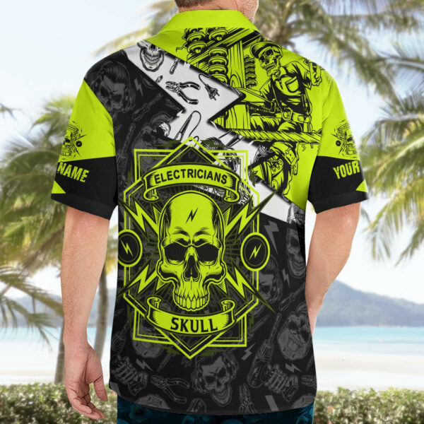 Personalised Electricians Skull Hawaiian Shirt 4.jpg