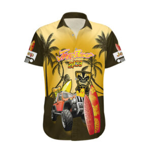 Personalised Gold Jeep Beach 2023 Hawaiian Shirt Happy 20th Anniversary 1.jpg