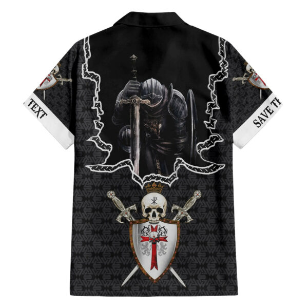 Personalised Knights Templar Warrior Skull Hawaiian Shirt 2.jpg
