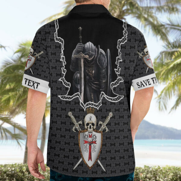 Personalised Knights Templar Warrior Skull Hawaiian Shirt 4.jpg