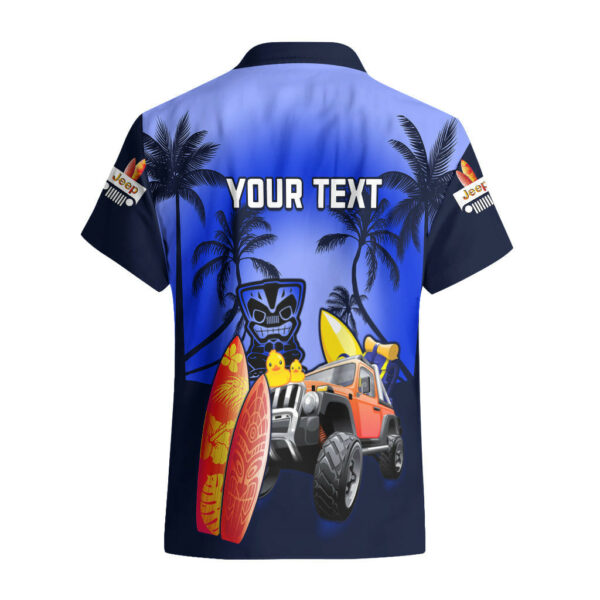 Personalised Navy Blue Jeep Beach 2023 Hawaiian Shirt Happy 20th Anniversary 2.jpg