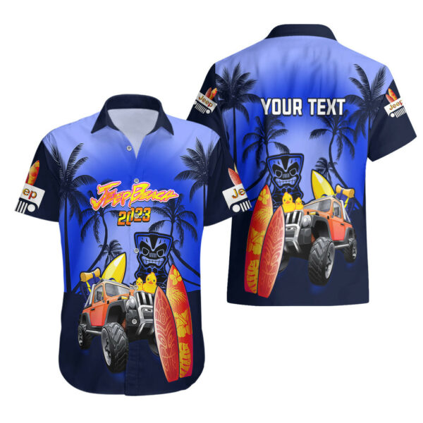 Personalised Navy Blue Jeep Beach 2023 Hawaiian Shirt Happy 20th Anniversary 3.jpg