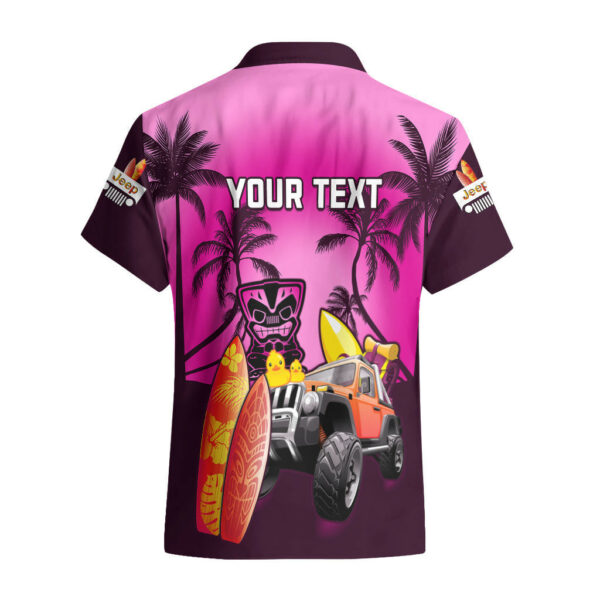 Personalised Pink Jeep Beach 2023 Hawaiian Shirt Happy 20th Anniversary 2.jpg
