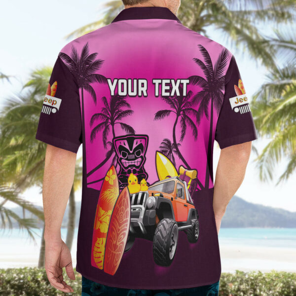 Personalised Pink Jeep Beach 2023 Hawaiian Shirt Happy 20th Anniversary 5.jpg