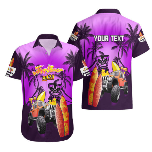 Personalised Purple Jeep Beach 2023 Hawaiian Shirt Happy 20th Anniversary 3.jpg