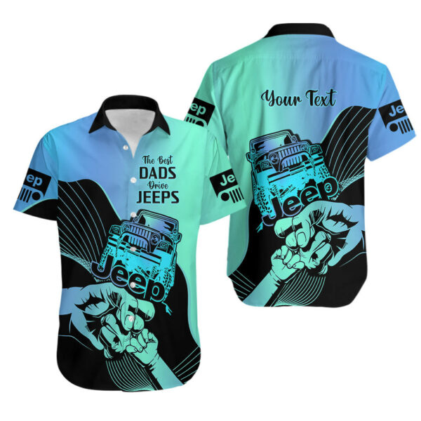 Personalised Turquoise Jeep Dad Hawaiian Shirt Happy Fathers Day Best Dads Drive Jeeps 3.jpg