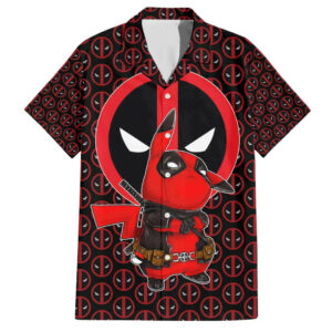 Pikachu Deadpool Hawaiian Shirt Anime Mix Comic 1.jpg
