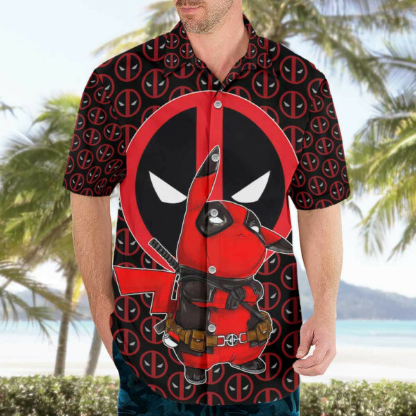 Pikachu Deadpool Hawaiian Shirt Anime Mix Comic 3.jpg