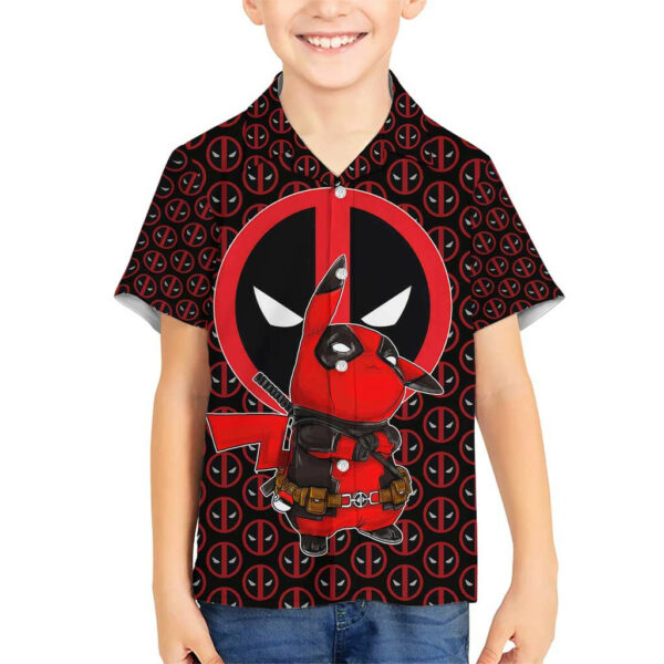 Pikachu Deadpool Hawaiian Shirt Anime Mix Comic 5.jpg
