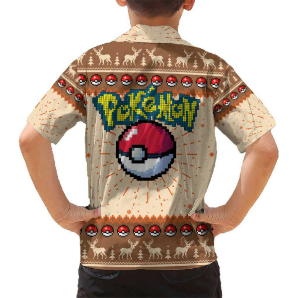 Pikachu Pokemon Hawaiian Shirt Anime Pixel Christma Pattern 6.jpg