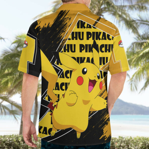Pikachu Pokemon Hawaiian Shirt Grunge Pattern 4.jpg