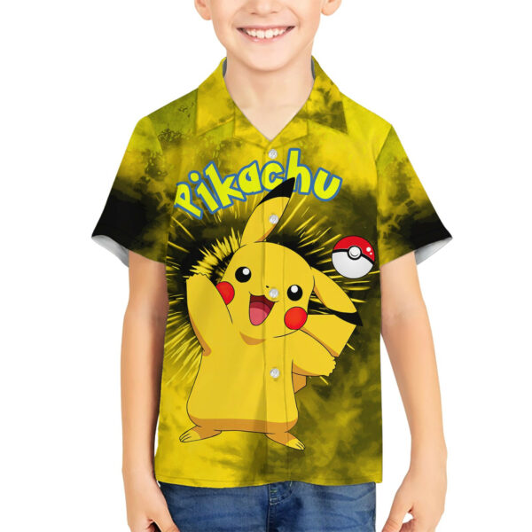 Pikachu Tie Dye Anime Hawaiian Shirt 5.jpg