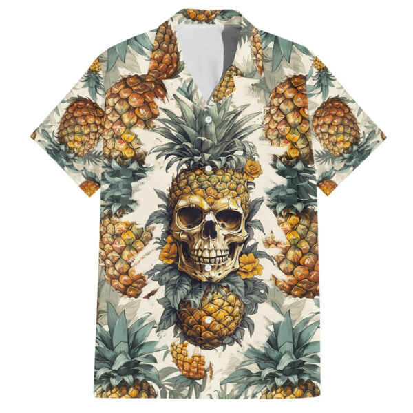 Pineapple Skull Hawaiian Shirt Summer Paradise 2.jpg