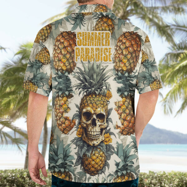Pineapple Skull Hawaiian Shirt Summer Paradise 4.jpg
