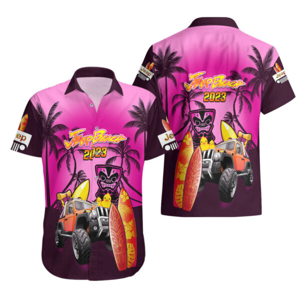 Pink Jeep Beach 2023 Hawaiian Shirt Happy 20th Anniversary 3.jpg