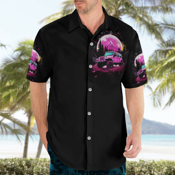 Pink Jeep Hawaiian Shirt Not All Who Wander Are Lost 3.jpg