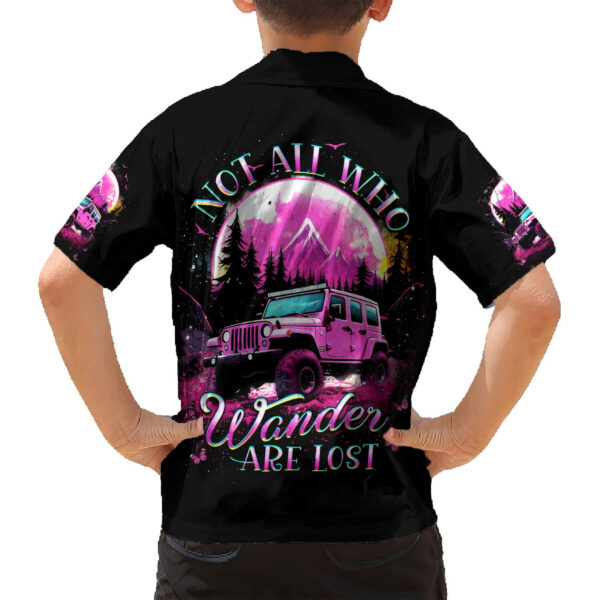 Pink Jeep Hawaiian Shirt Not All Who Wander Are Lost 6.jpg