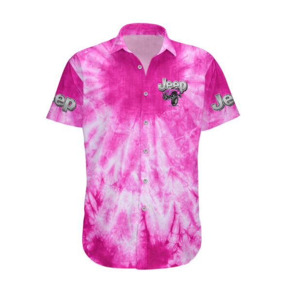 Pink Jeep Tie Dye Hawaiian Shirt Im A Flip Flops Jeep And Ocean Kinda Girl 2.jpg
