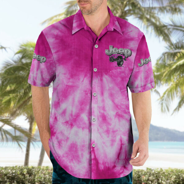 Pink Jeep Tie Dye Hawaiian Shirt Im A Flip Flops Jeep And Ocean Kinda Girl 4.jpg