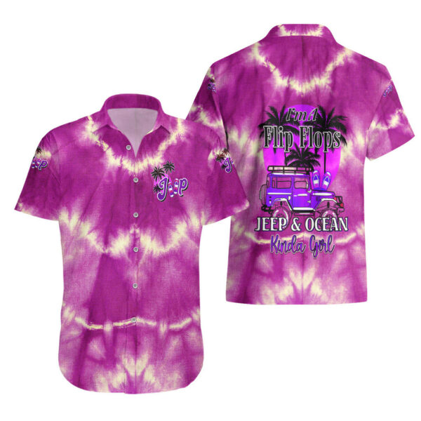 Pink Jeep Tie Dye Hawaiian Shirt Im A Flip Flops Jeep And Ocean Kinda Girl Ver02 3.jpg