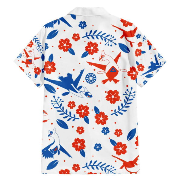 Pokemon Latios Latias Anime Hawaiian Shirt Seamless Floral 2.jpg