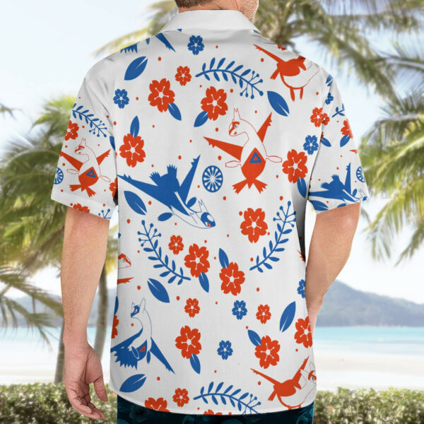 Pokemon Latios Latias Anime Hawaiian Shirt Seamless Floral 4.jpg