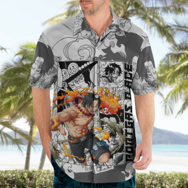 Portgas DAce One Piece Hawaiian Shirt Anime Mix Manga 3.jpg