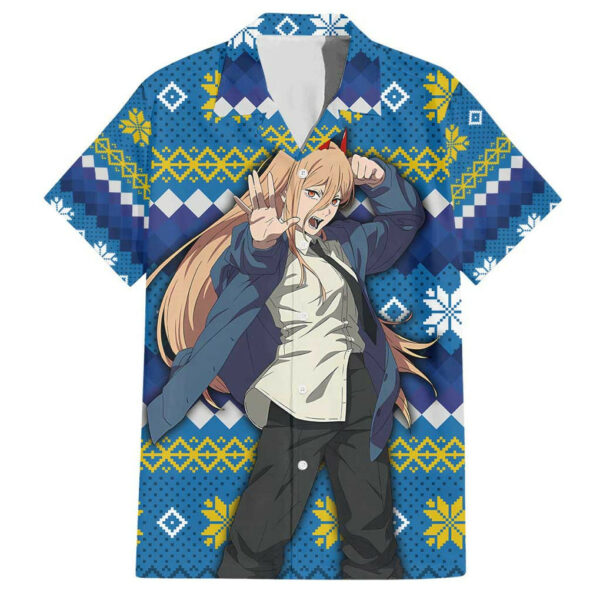 Power Chainsaw Man Hawaiian Shirt Anime Mix Christmas 1.jpg